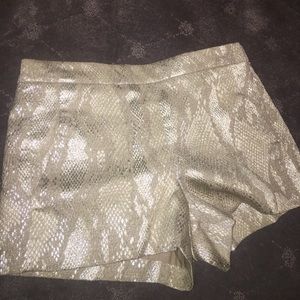 French connection Snake Print Shorts