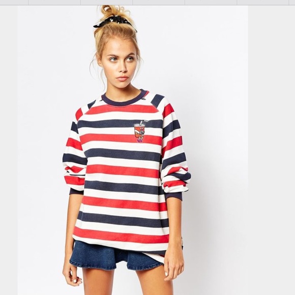 Lazy Oaf Sweaters - LAZY OAF COLA SODA STRIPED SWEATER DRESS JUMPERISO