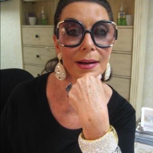 Joan Boyce Pear Shaped Clip On Earrings