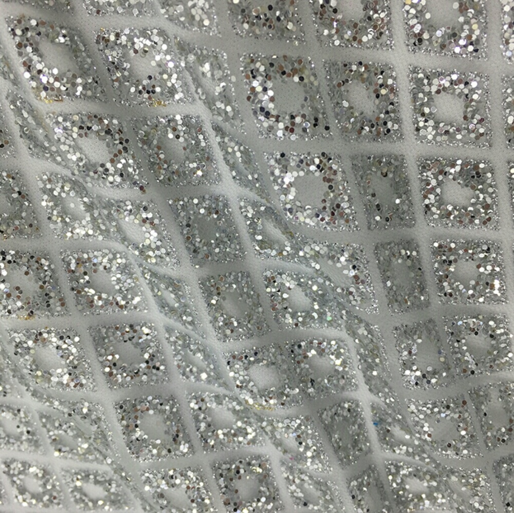 🚨Last Small!🚨Silver Sequins Triangle Bikini Set - Picture 3 of 4