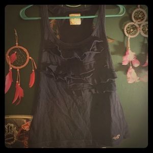 4️⃣for $15*️⃣Hollister M ruffled tank top!