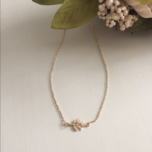 Gold Left Necklace