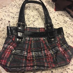Authentic Coach Plaid Purse