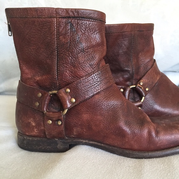 Frye boots --- Phillips Harness style.