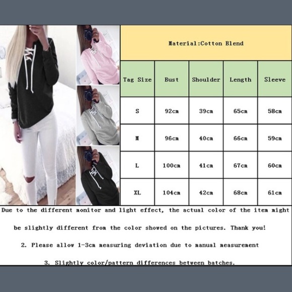 Bandage Lace-Up Sweatshirt - Picture 3 of 3