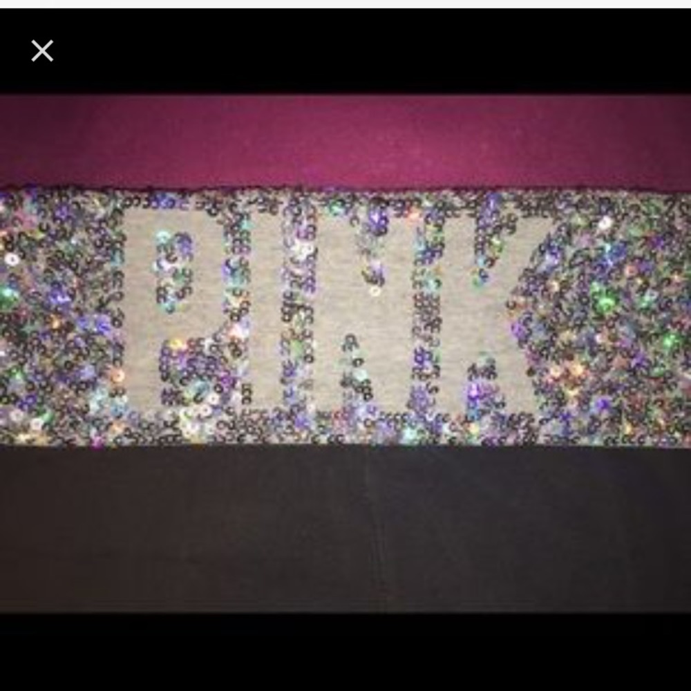 Vs pink full sequin yogas rare!