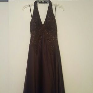 Beautiful chocolate brown evening gown