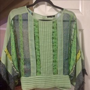 NWOT RYE ANTHROPOLOGIE SHEER TOP W/ SLIT OPEN BACK