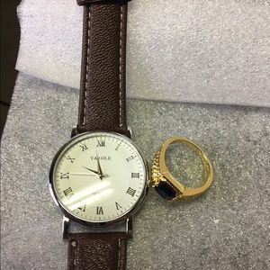 Men's watch and ring