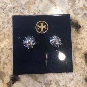 Tory Burch Domed logo stud earring