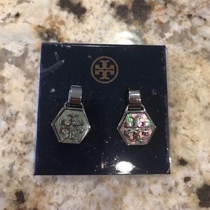 Tory Burch mother of pearl drop earring