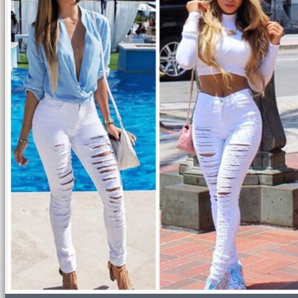 High Waisted Ripped Jeans! - Picture 2 of 5