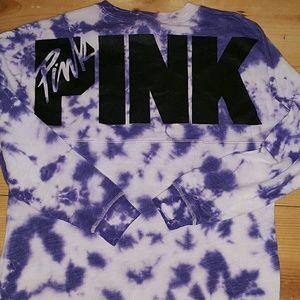 Purple tye dye pullover Pink by Victoria Secret