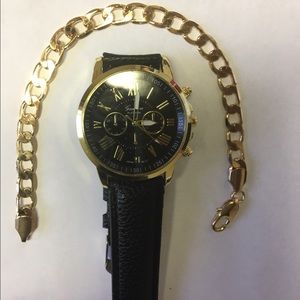 Men's watch and bracelet