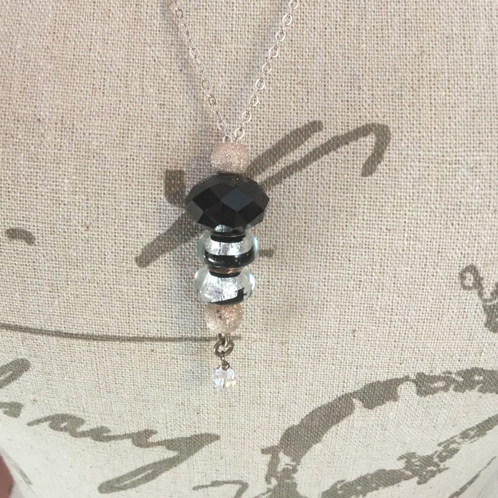 Stacked Bead Necklace - Works with Pandora