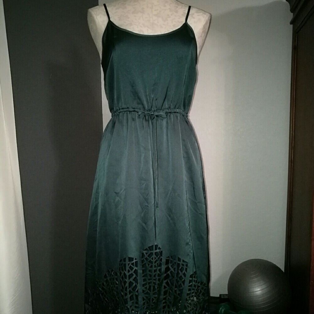 Lazer cut dress
