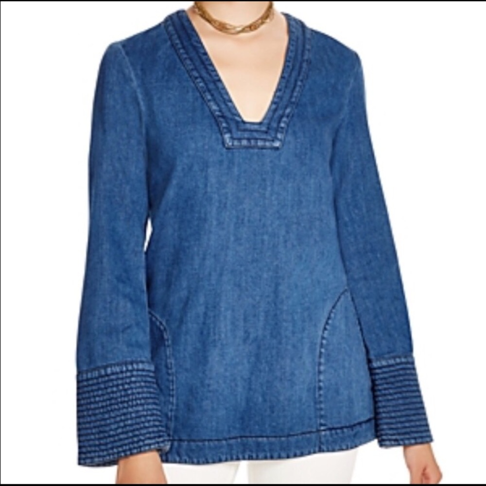 Free People Denim Tunic