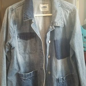 Deconstructed denim jacket