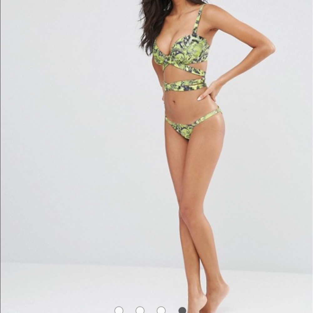 Asos wrap bikini 34dd/4