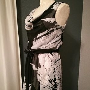 Sheer lined casual dress