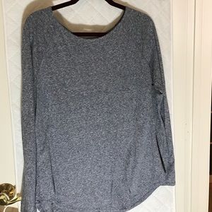 Blue long sleeve athleta shirt