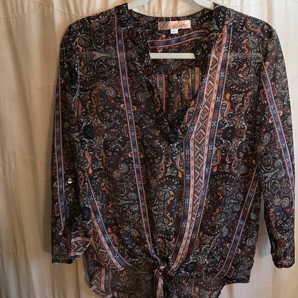 boho blouse worn once!