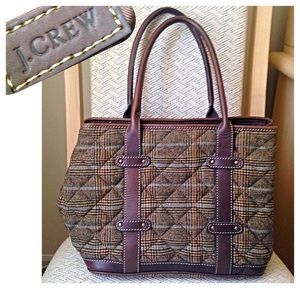 J. Crew Wool & Leather Bag