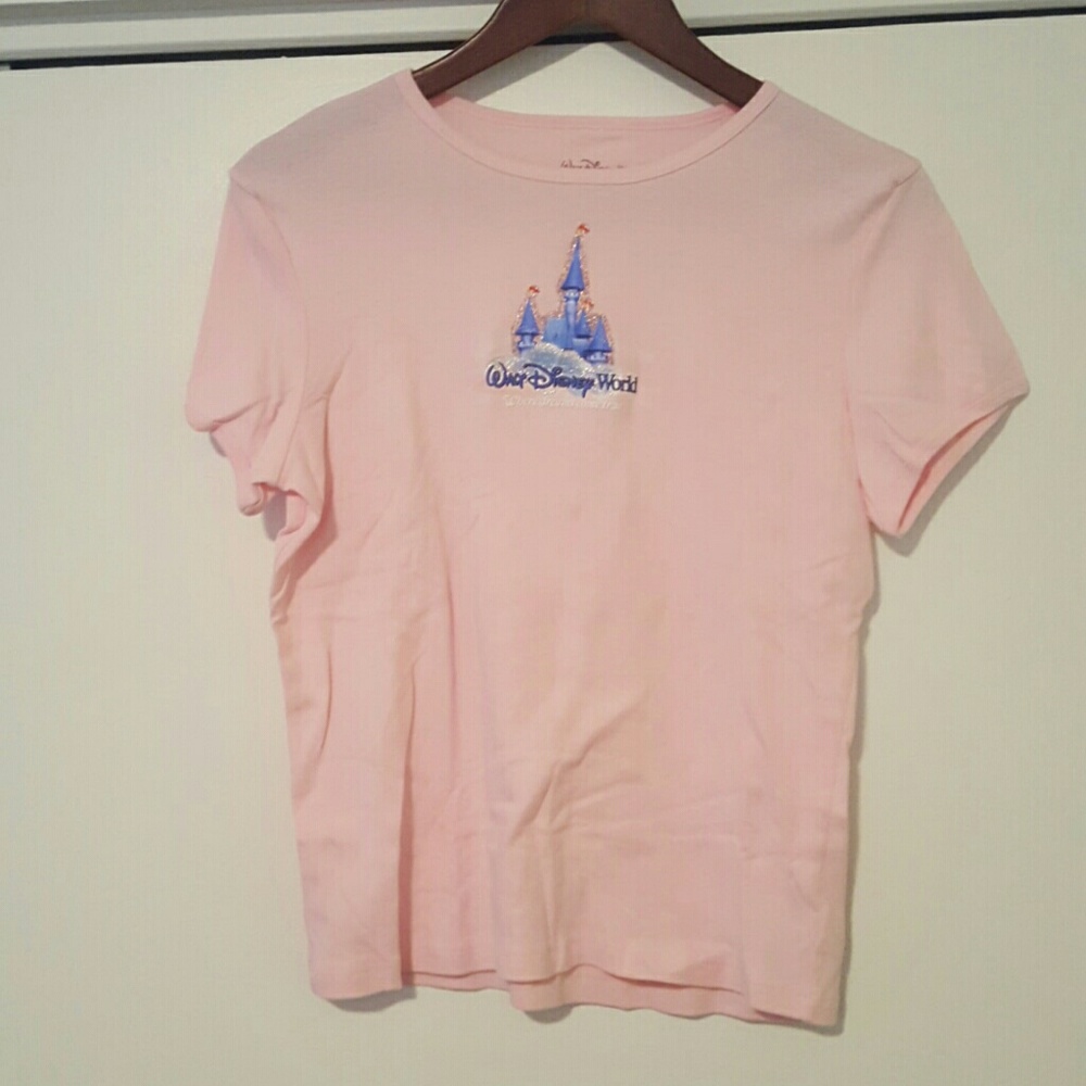 Pink Cinderella Castle  WDW t- shirt