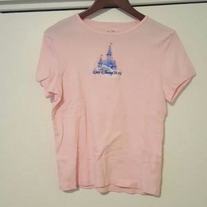 Pink Cinderella Castle  WDW t- shirt
