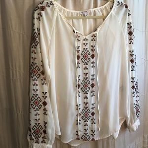 NWOT embroidered blouse