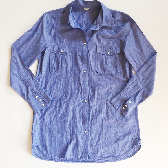 J. Crew Button Down Oxford Top - Picture 2 of 5