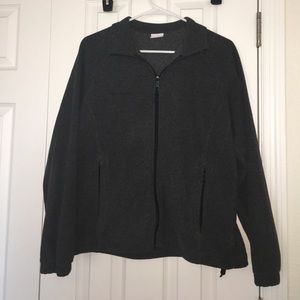 Columbia dark grey zip up jacket