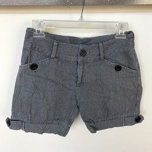 Dark blue striped shorts