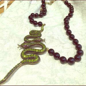 Heidi Daus snake necklace