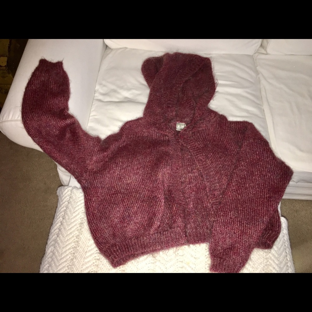 Paul & Duffier Button Up Front Hoodie Sweater