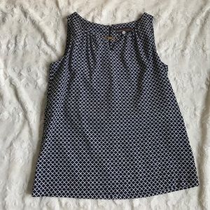 Dana Bachman sleeveless blouse Sz s