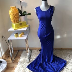 Blue maxi dress