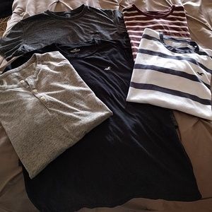 5 Hollister and American Eagle t-shirts