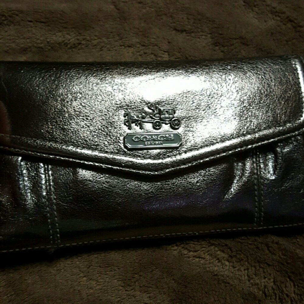 Coach silver wallet