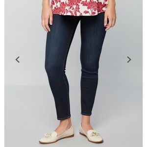 Luxe Essentials Denim Ankle Maternity Jegging