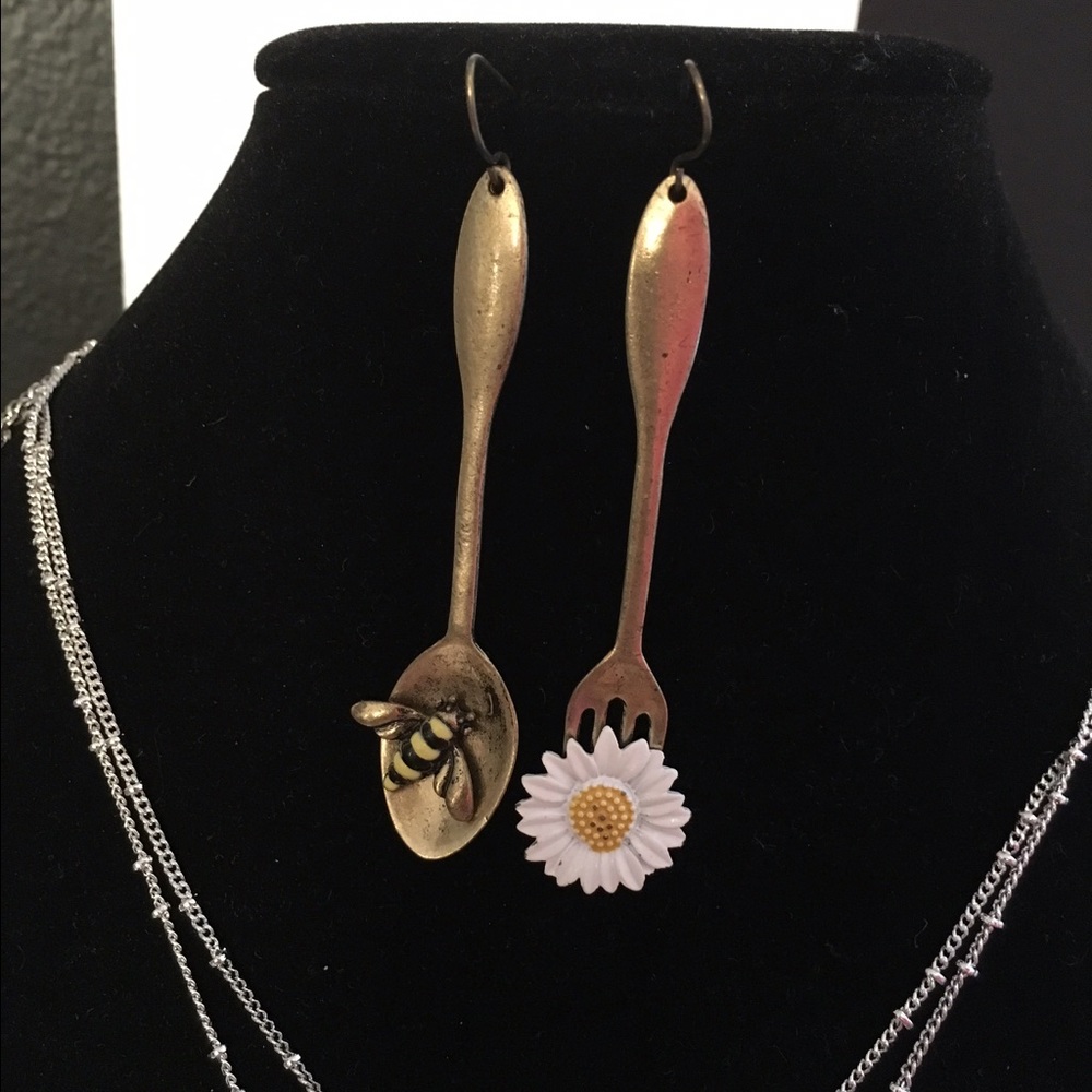 Spoon and fork earrings!