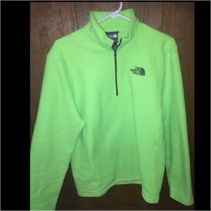 Never worn MENS 1/4 zip green fleece
