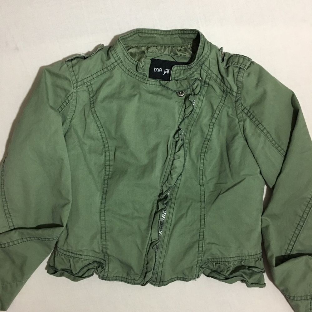 Me Jane Kids Ruffled Moto Jacket