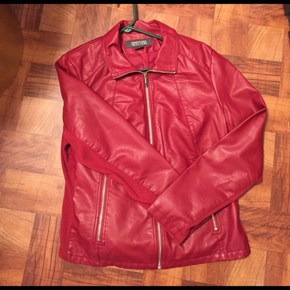 Red Pleather jacket