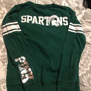SALE!! Michigan State VS Pink crew neck