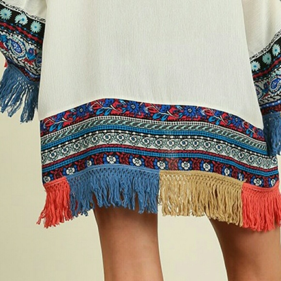 !!LAST ONE!! Kimono with a Fringe Hemline - Picture 4 of 8