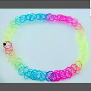 Rainbow Tattoo Choker