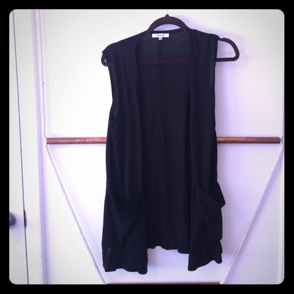 Madewell Drapey Open Sweater Vest