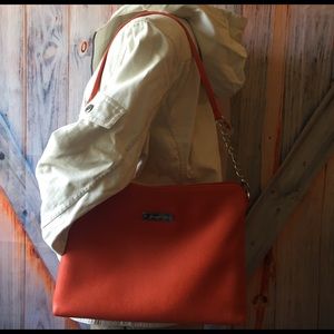 Grace Adele Orange Handbag Tablet IPad Carrier