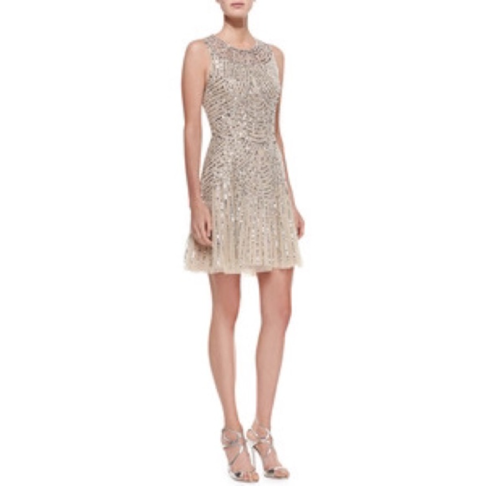 Aidan Mattox Embellished Shift Dress